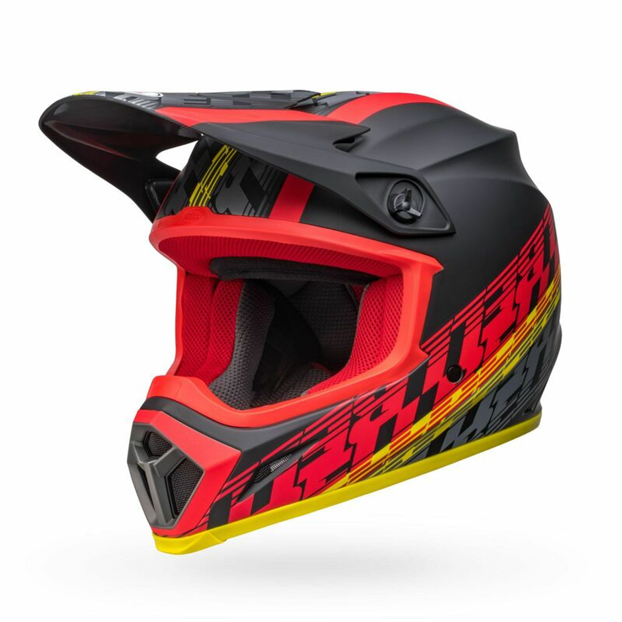 Bell MX-9 MIPS Offset Matte Black Red Helmet - Speed Addicts