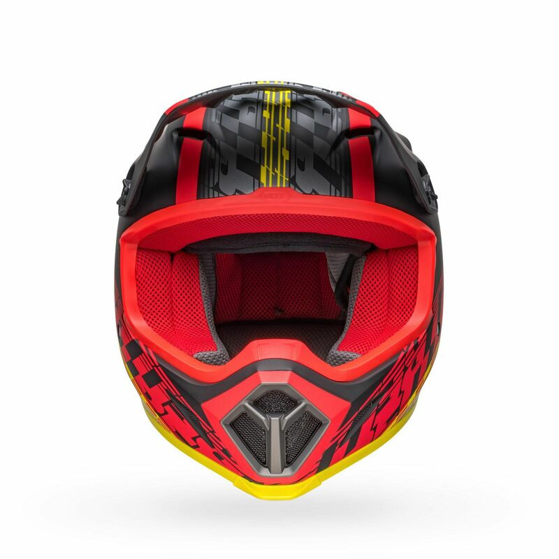 Bell MX-9 MIPS Offset Matte Black Red Helmet