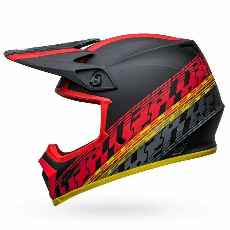 Bell MX-9 MIPS Offset Matte Black Red Helmet