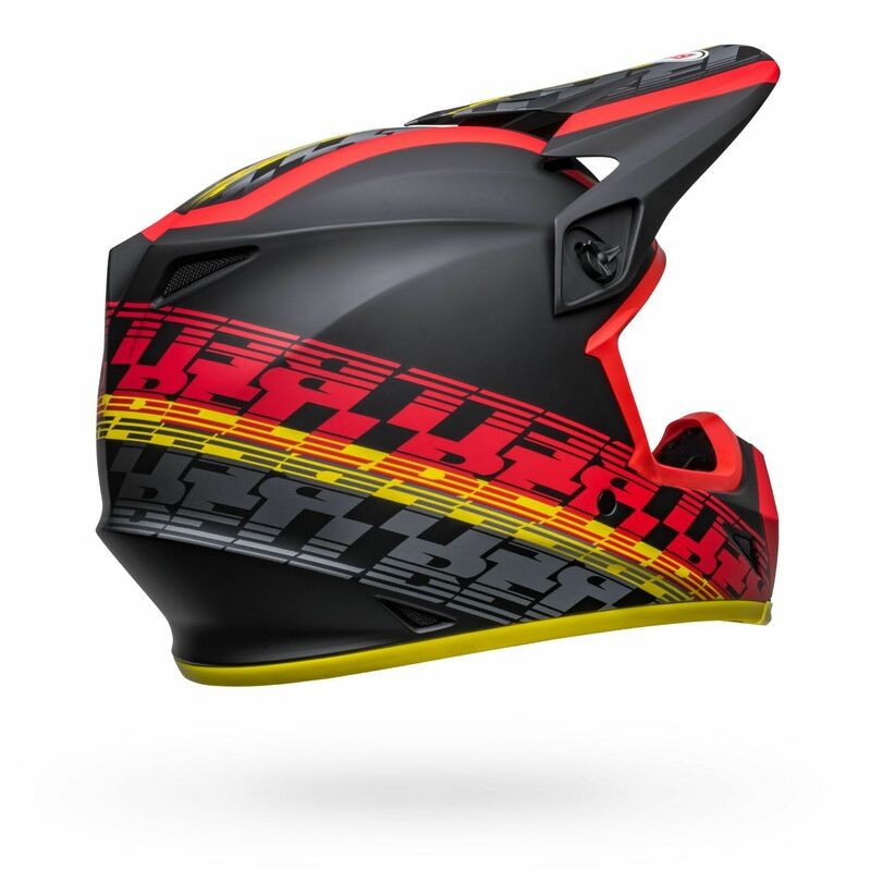 Bell MX-9 MIPS Offset Matte Black Red Helmet