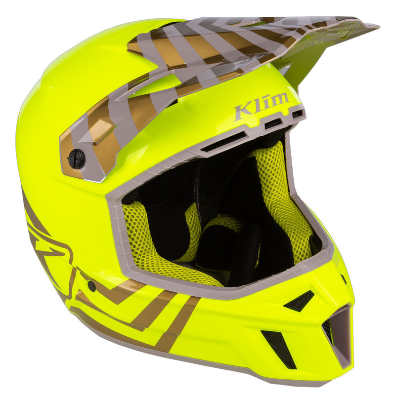 Klim F3 Carbon Off-Road Helmet ECE Illusion Yellow Gold