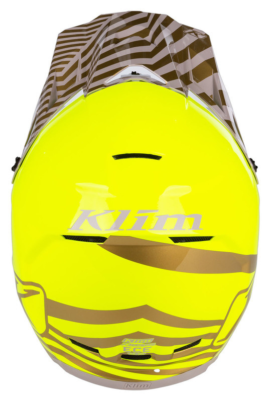Klim F3 Carbon Off-Road Helmet ECE Illusion Yellow Gold
