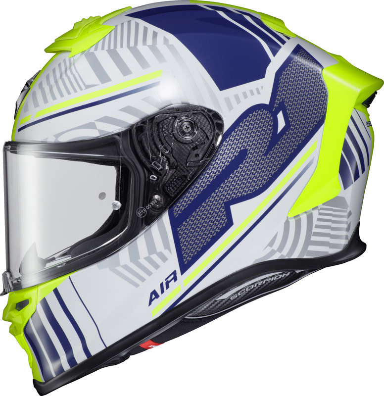 Scorpion EXO-R1 Air Full Face Helmet Juice White/Blue