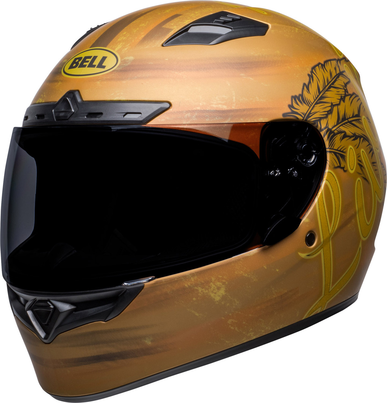 BELL Qualifier DLX MIPS XXL ベルヘルメット ゴールド Bell Qualifier DLX MIPS Hart Luck Live Matte Gold Helmet - Speed
