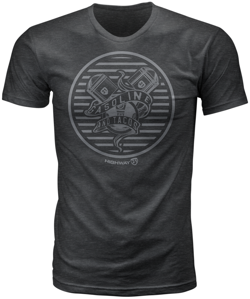 Highway 21 Gasoline Tee Charcoal