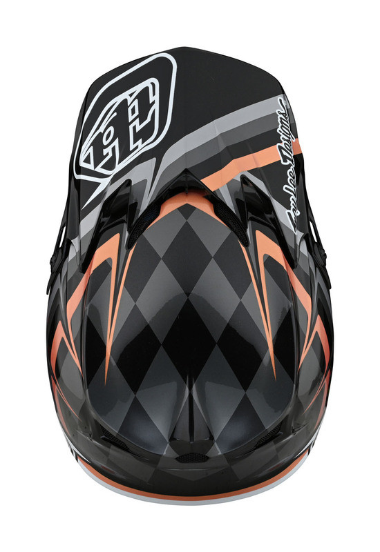 Troy Lee Designs Se4 Polyacrylite Helmet Warped Black Copper