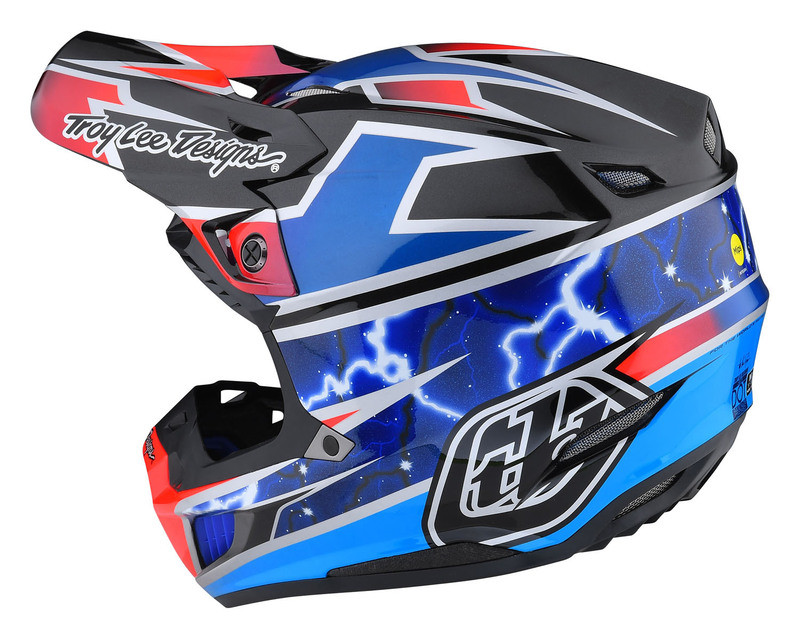 Troy Lee Designs Se5 Composite Helmet Lightning Blue
