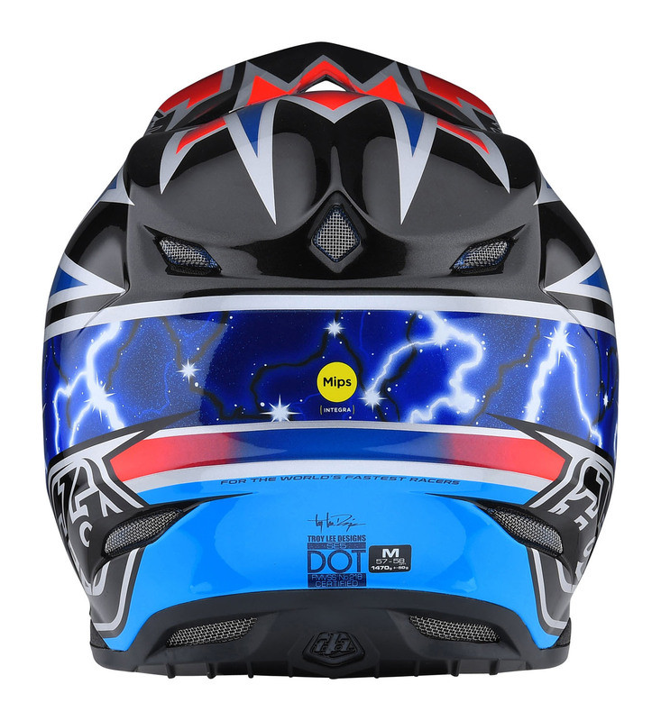 Troy Lee Designs Se5 Composite Helmet Lightning Blue