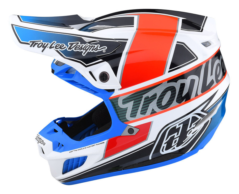 Troy Lee Designs Se5 Composite Helmet Team Orange Blue