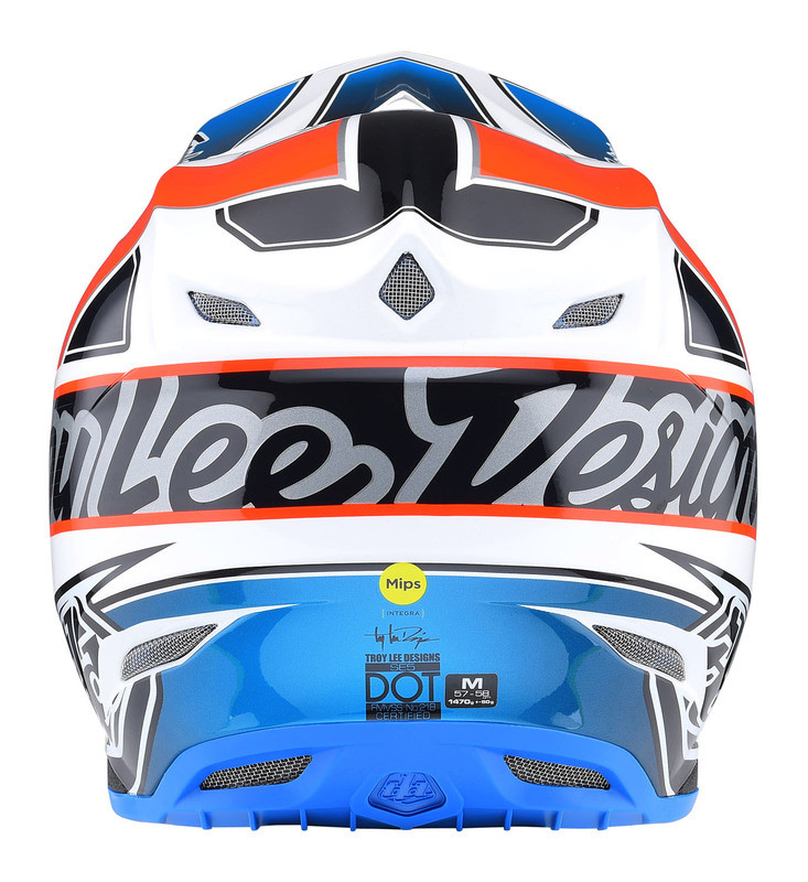 Troy Lee Designs Se5 Composite Helmet Team Orange Blue