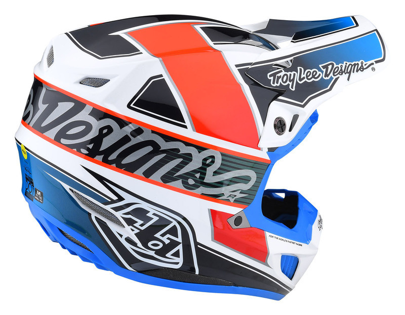 Troy Lee Designs Se5 Composite Helmet Team Orange Blue