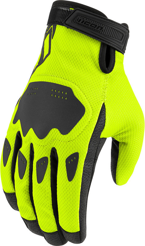 Icon Hooligan CE Gloves Hi-Vis