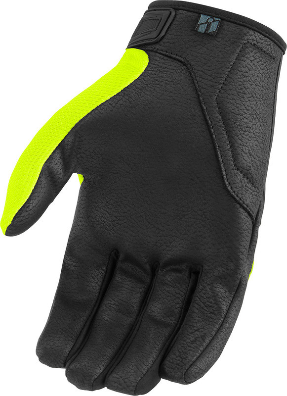Icon Hooligan CE Gloves Hi-Vis