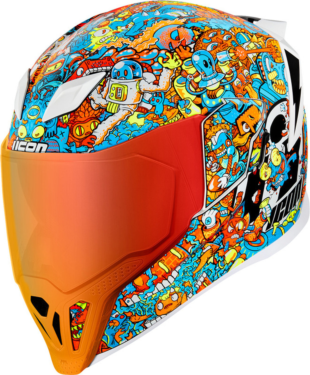 Icon Airflite Helmet ReDoodle MIPS White - Speed Addicts