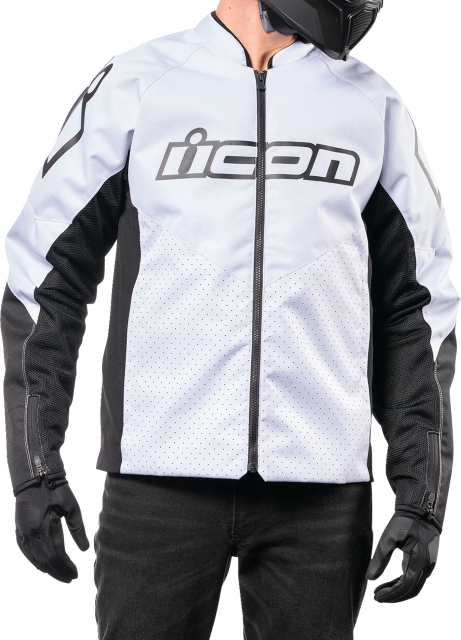 Icon Hooligan CE Jacket White
