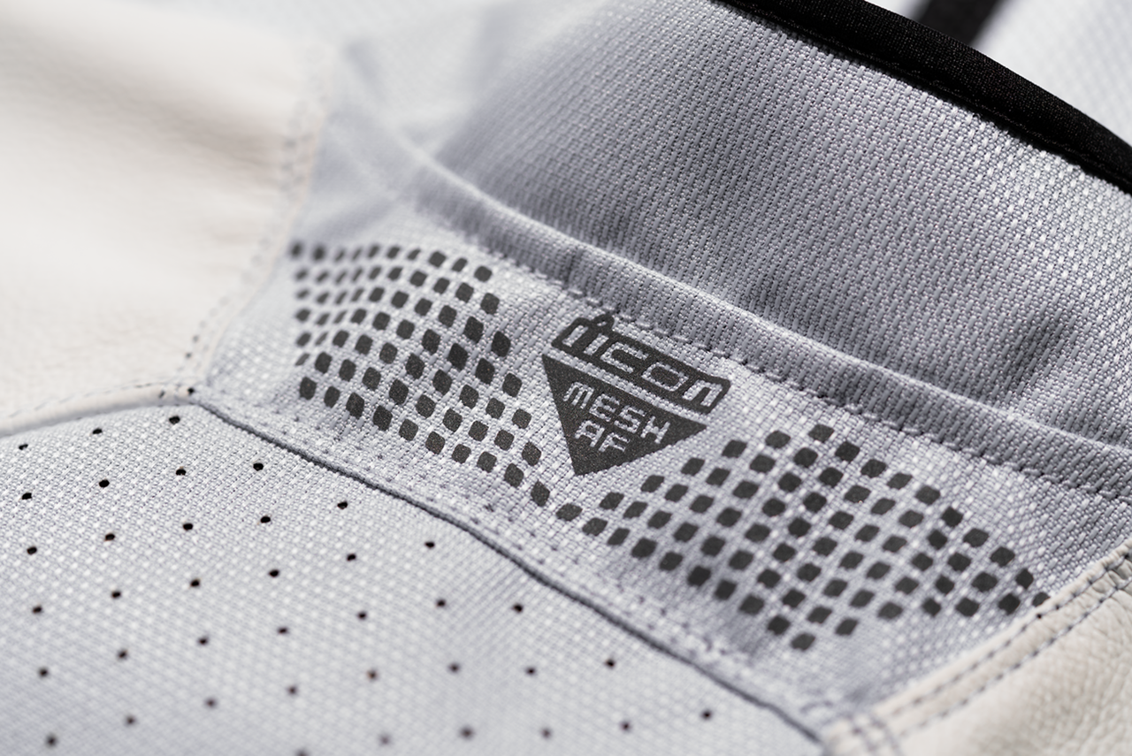 Icon Mesh AF Leather Jacket White