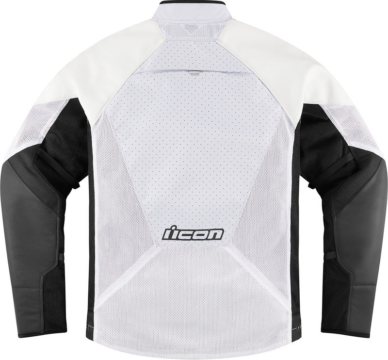 Icon Mesh AF Leather Jacket White