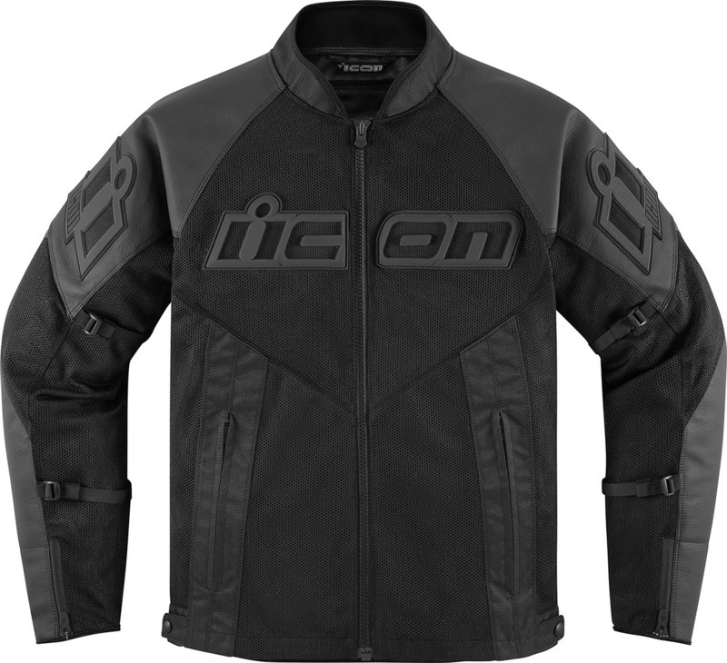 Icon Mesh AF Leather Jacket Black