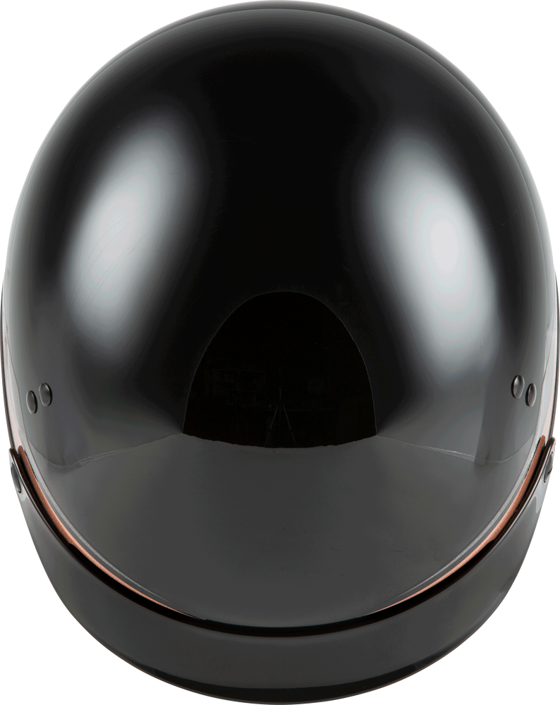 Gmax HH-65 Half Helmet Source Full Dressed Black Copper Size