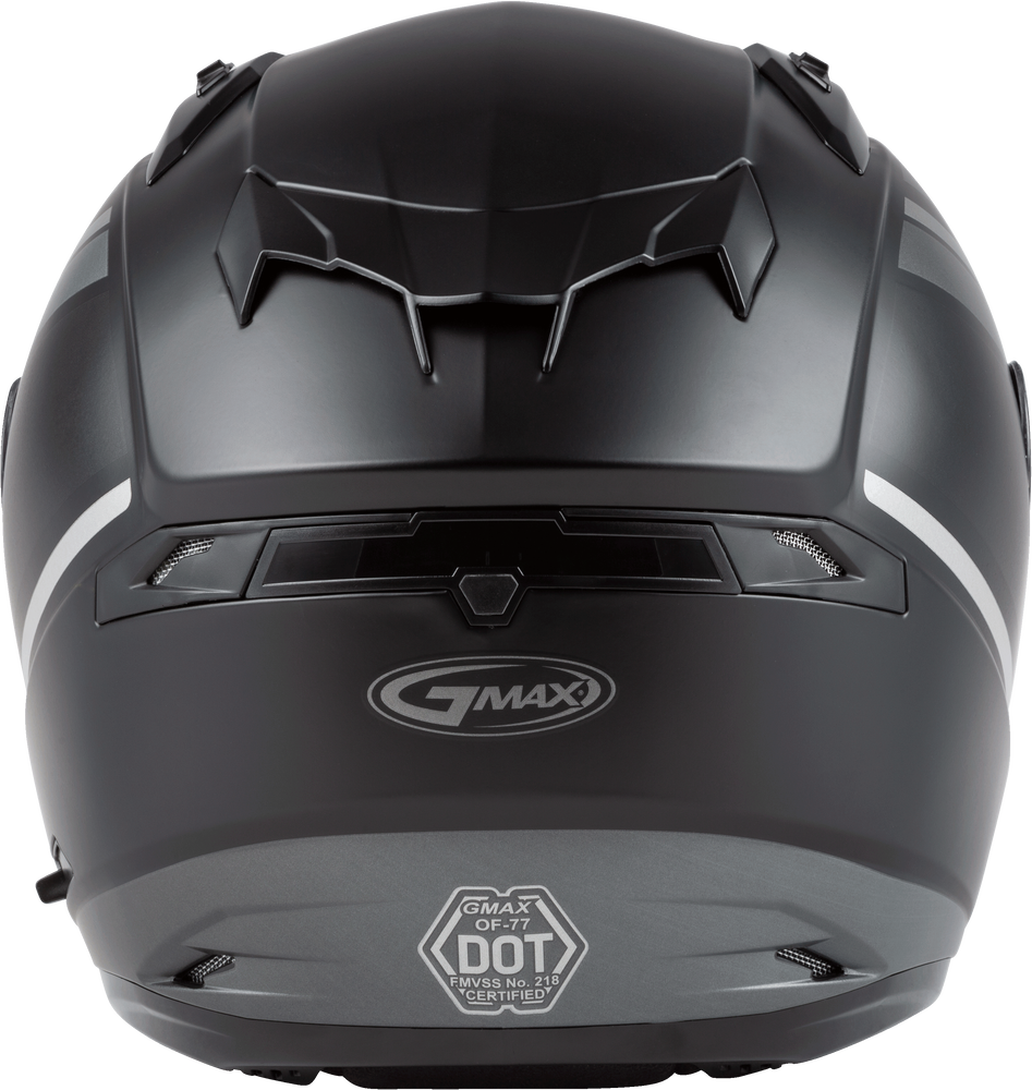 Gmax OF-77 Open-Face Reform Helmet Matte Black Silver