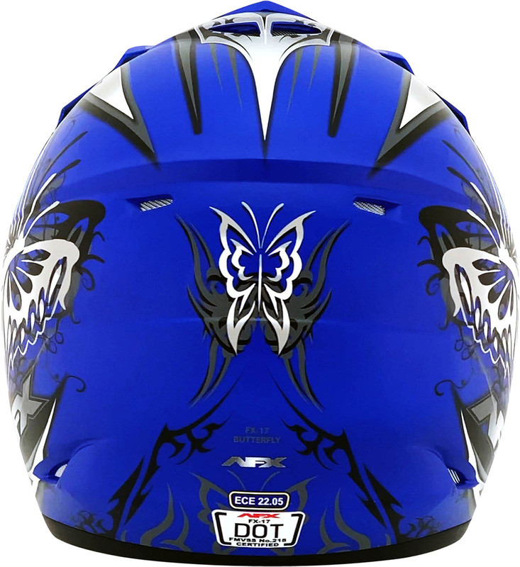 AFX FX-17 Butterfly Matte Blue Helmet