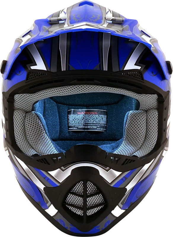 AFX FX-17 Butterfly Matte Blue Helmet