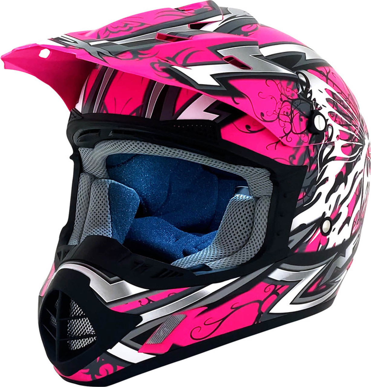 AFX FX-17 Butterfly Matte Hot Pink Helmet