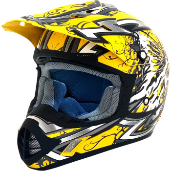 AFX FX-17 Butterfly Matte Yellow Helmet