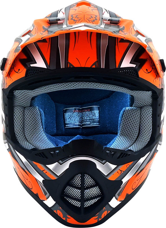 AFX FX-17Y Butterfly Matte Orange Helmet