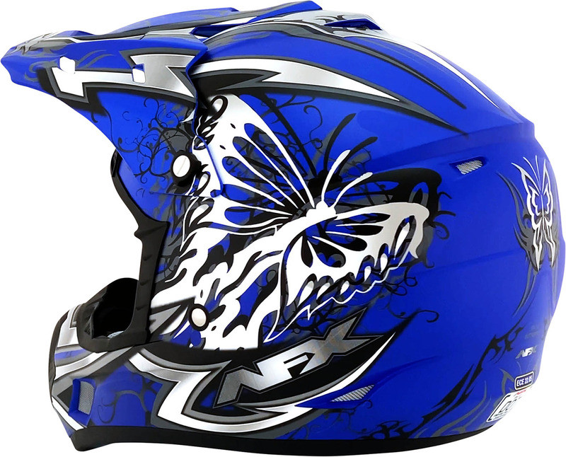 AFX FX-17Y Butterfly Matte Blue Helmet