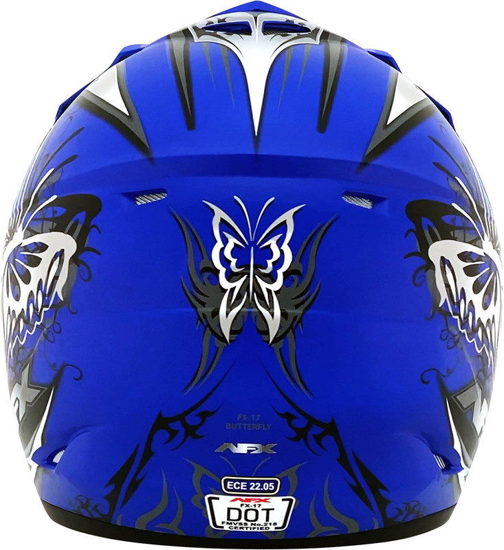 AFX FX-17Y Butterfly Matte Blue Helmet
