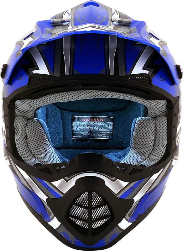 AFX FX-17Y Butterfly Matte Blue Helmet