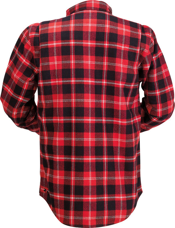 Z1R Duke Plaid Flannel Shirt Red Black