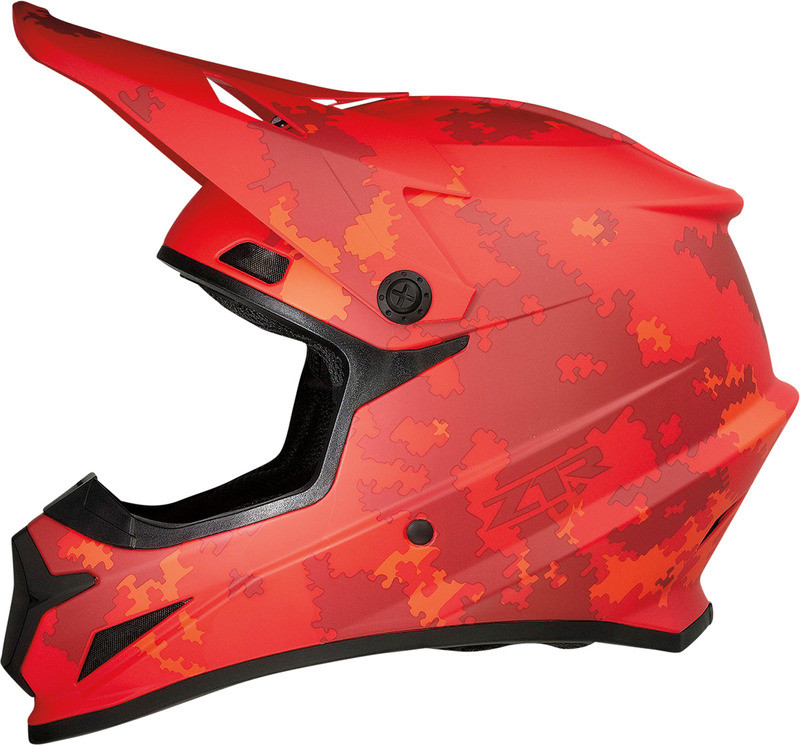 Z1R Rise Helmet Digi Camo Red