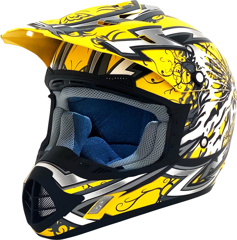 AFX FX-17Y Butterfly Matte Yellow Helmet