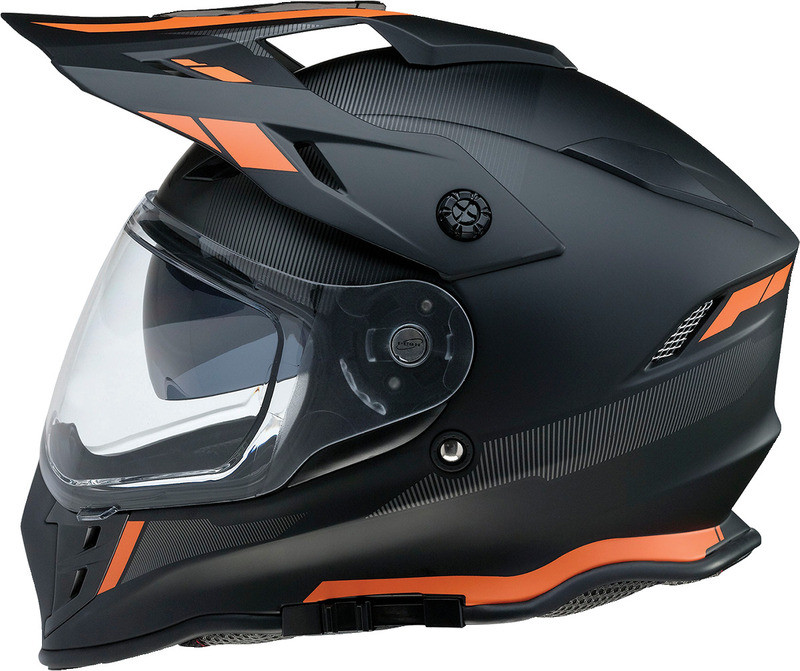 Z1R Range Helmet Uptake Black Orange