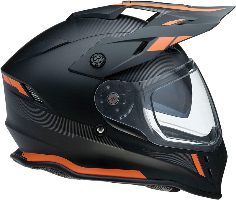 Z1R Range Helmet Uptake Black Orange