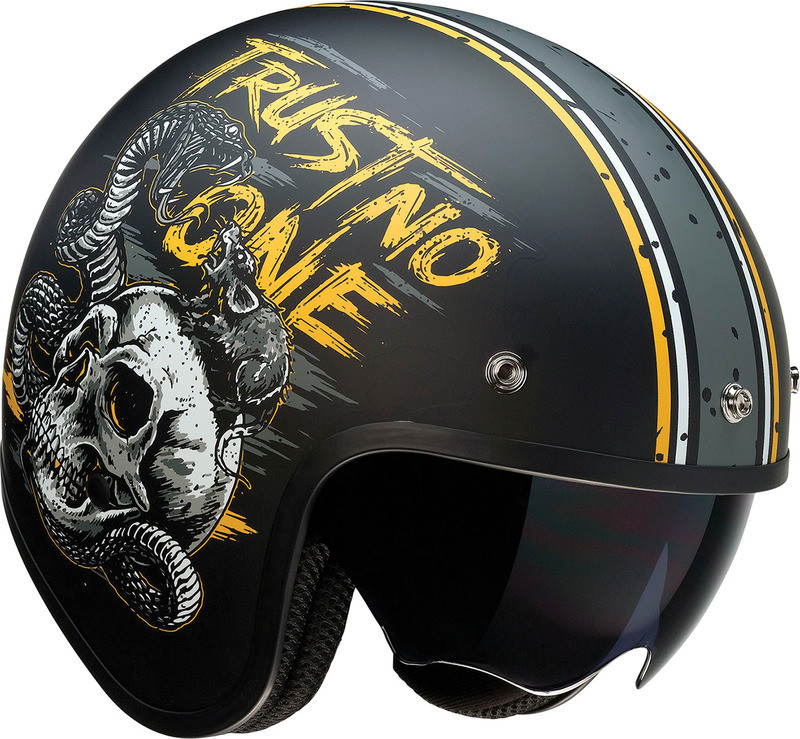 Z1R Saturn Helmet Trust No One Black Yellow