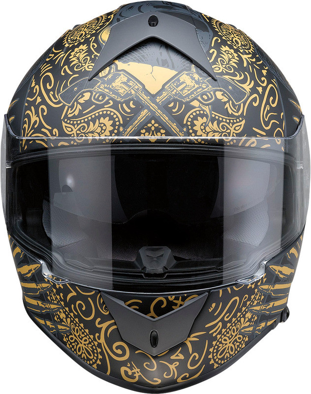 Z1R Warrant Helmet Sombrero Black Gold