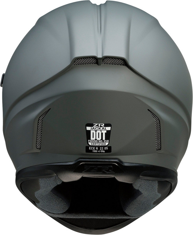 Z1R Jackal Helmet Primer Gray Smoke