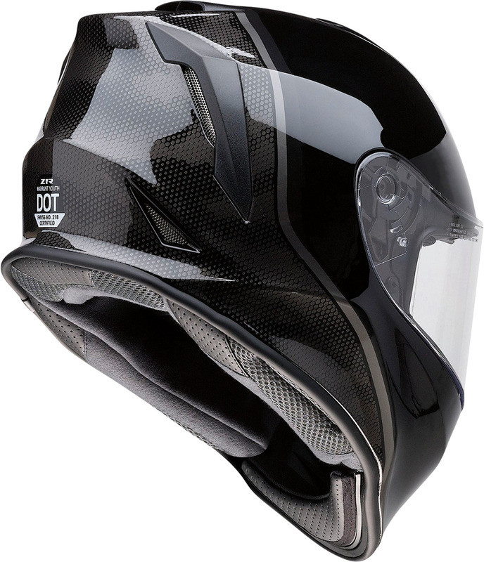Z1R Youth Warrant Helmet Kuda Gloss Black
