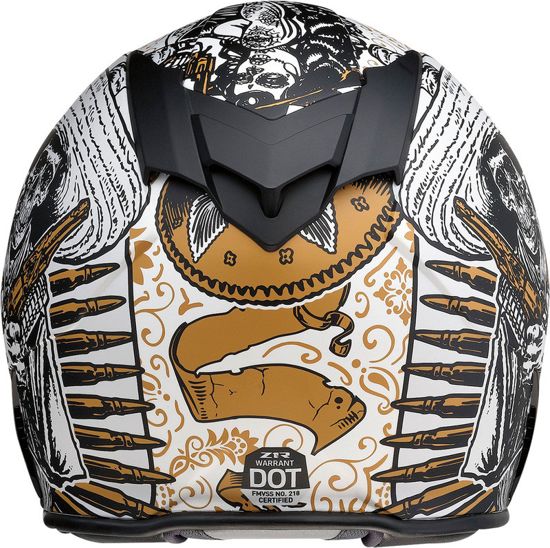 Z1R Warrant Helmet Sombrero White Gold