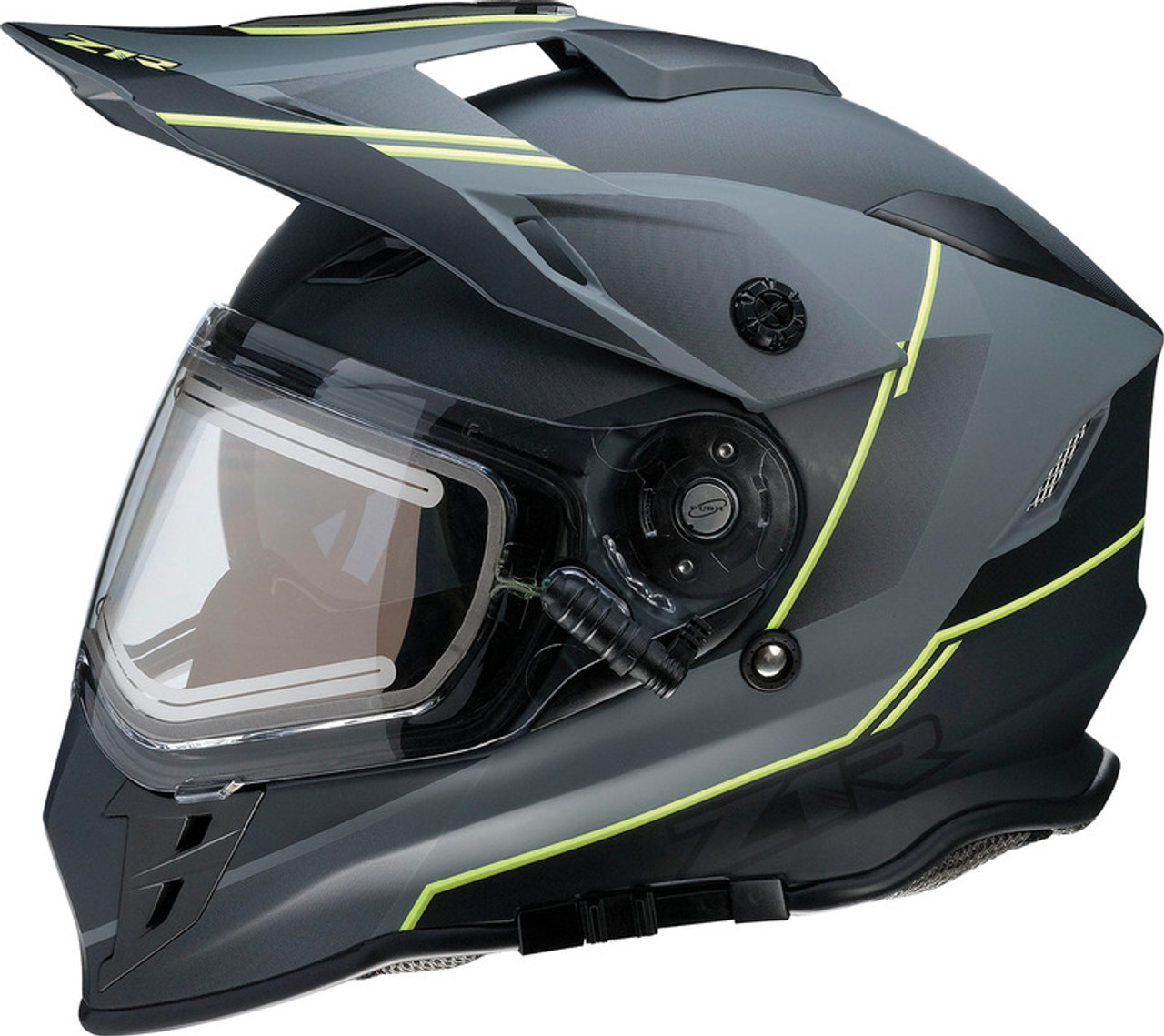 Z1R Range Helmet Bladestorm Gray Black Hi-Viz Yellow