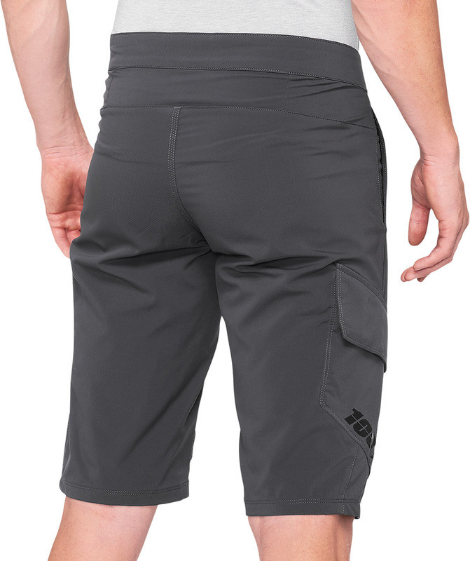 100% Ridecamp Shorts Charcoal
