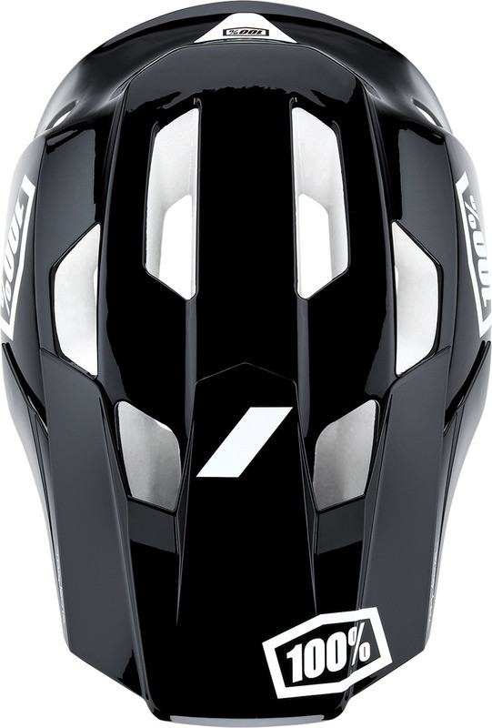 100% Trajecta Helmet Fidlock Black White