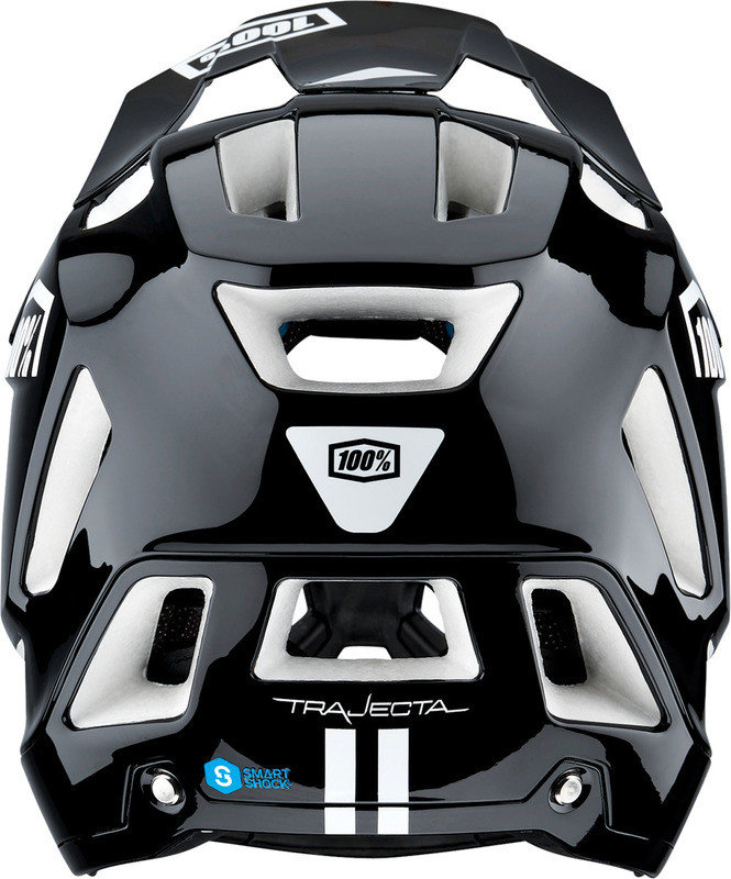 100% Trajecta Helmet Fidlock Black White