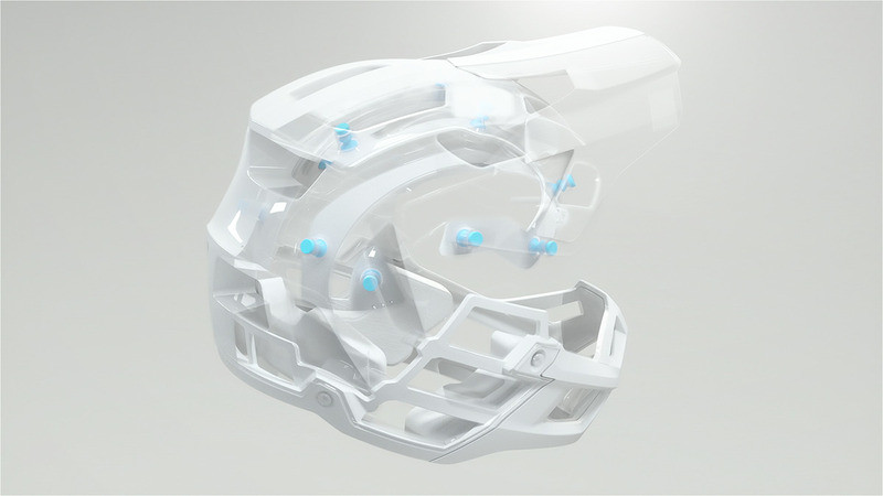 100% Trajecta Helmet Fidlock Black White