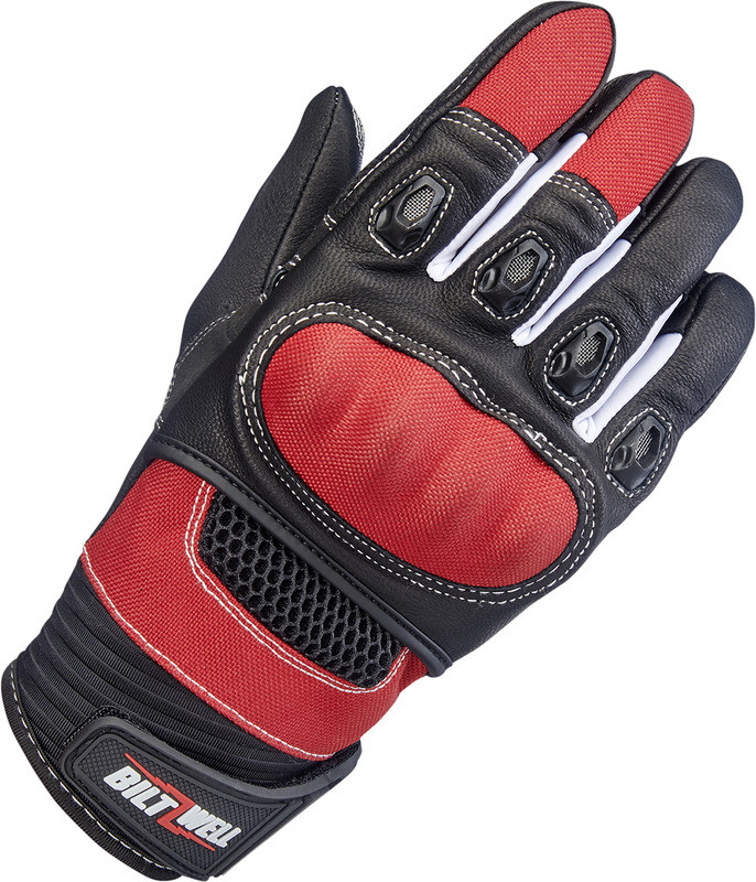 Biltwell Bridgeport Gloves Red Black