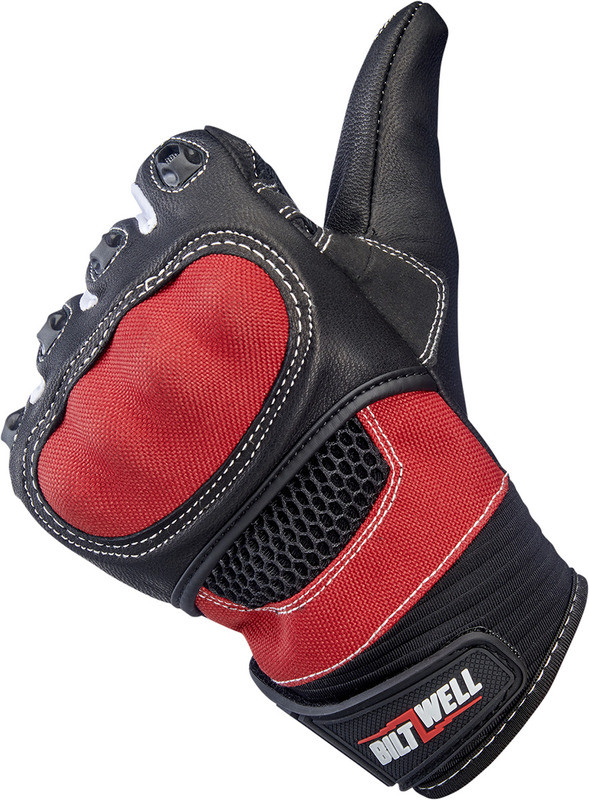 Biltwell Bridgeport Gloves Red Black