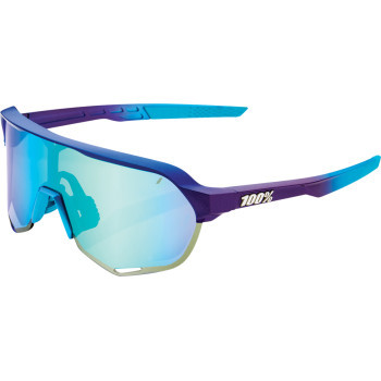 100% S2 Sunglasses Metallic Blue size  Blue